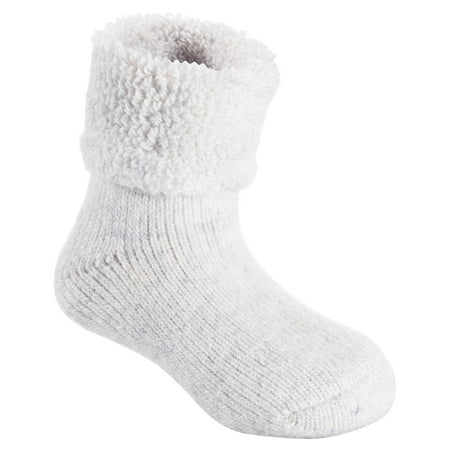 

Lian LifeStyle 1 Pair Father-Mother-Son Pack Extra Thick Wool Boot Socks Crew Plain Size 2Y-5Y ColorGrey