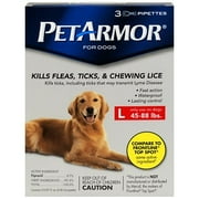 PetArmor Flea & Tick Protection For Dogs 45-88 Pounds, 3-month supply