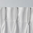 thumbnail image 3 of Exclusive Home Loha Light Filtering Pinch Pleat Curtain Panel Pair, 108" Length, Winter White, 3 of 7
