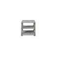 thumbnail image 3 of Hodedah 23.6 inch Wide 3 Tier Grey End Table, 3 of 4