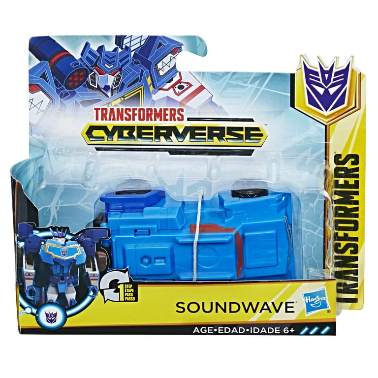 Transformers Cyberverse Action Attackers 1 Step Changer Soundwave Action Figure