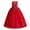 Red, variant on IBTOM CASTLE Little Big Girls Flower Tulle Dress Princess Pageant Wedding Birthday Party Formal Long Dance Evening Maxi Gown 13-14 Years Royal Blue