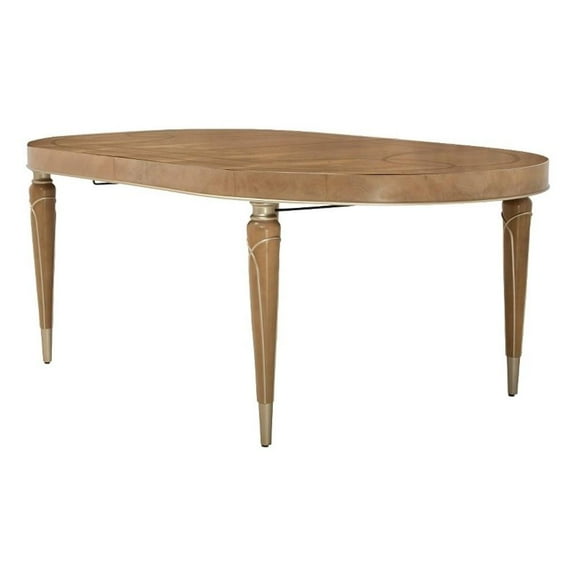 Michael Amini Villa Cherie Oval Dining Table - Caramel