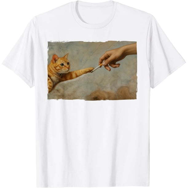 Funny Cat Art No Smoking Cat Meme Camiseta