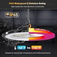 thumbnail image 6 of 6 Pack 300W UFO LED High Bay Light 45000LM 6000K Daylight Super Bright IP65 Waterproof Commercial Lighting with 5FT US Plug for Warehouse Garage Factory Barn Workshop, 6 of 9