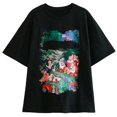 thumbnail image 1 of Camiseta de la familia de Disney para mujer, Camiseta de algodón con estampado de dibujos animados de Winnie the Pooh, Mickey Mouse, Stitch, hada Dumbo SIMBA, 1 of 4