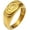 Gold Type 3, variant on Stainless Steel Jewelry Unisex Chic Personalized Trendy Retro Hip Hop Birthday Rings for Women Spiral Fingerprint Snake Head Eyes