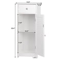 thumbnail image 3 of One Door Drawer Bathroom Cabinet Bathroom Storage Rack Wood Living Room Corner Stand Shelf, 3 of 9