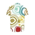 thumbnail image 4 of EQWLJWE Gym Shirts Men Novelty Geometric Printed Short Sleeve Button Down Valentine/New Year Beach Party Casual Shirts for Outdoor Activities, 4 of 5