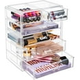 thumbnail image 6 of Acrylic Makeup Organizer - 4 Large & 2 Small Drawers for Vanity, Bathroom, Dorm, Desk, 6 of 7