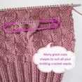 thumbnail image 2 of 18 Pieces Cable Holders Aluminum Cable Needles Bent Tapestry Yarn Needles Cable Knitting Needles, 2 of 8