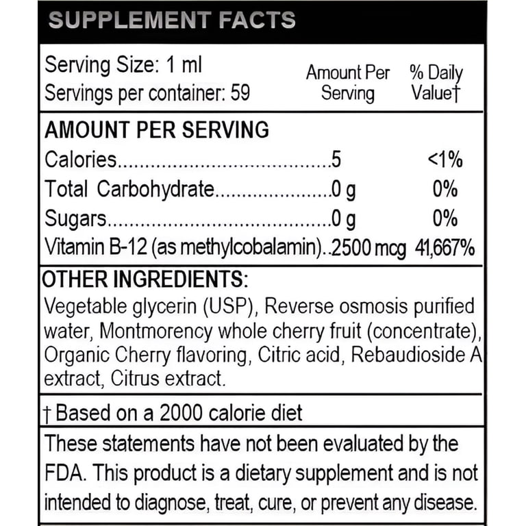 Bio Naturals Vitamin B12 Liquid Drops for Adults & Kids - 100% Natural Sublingual Methylcobalamin - Highest Absorption