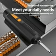 thumbnail image 5 of Electric Screwdriver Set Featuring Various Screwdriver Bits Crosses Flat Head Type Ergonomic Handle High Capacity, 5 of 9