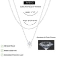 thumbnail image 3 of APSVO 925 Silver Plated Necklaces for Women CZ Layered Stackable Solitaire Pendant Chain Choker Set Birthday Christmas Jewelry Gifts Teen Stocking Stuffers Adults, 3 of 6