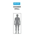thumbnail image 3 of Cozival Shower Liner, Clear Heavy-Duty Peva Shower Curtain Liner, 8-Gauge Waterproof Bathroom Barrier with Magnetic Weights, 36 X 72 Inches, Machine Washable, Clear Shower Curtain, Clear, 3 of 7