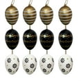 thumbnail image 3 of Cheapark 12 Pack 6cm Easter Black And Gold Egg Pendants Shiny Decorative Accents For Tree Home Party Spring Easter Festive Display, 3 of 6