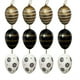 thumbnail image 2 of Huevos De Pascua De Plástico Paquete de 12 colgantes de huevos de Pascua negros y dorados de 6 cm para decorar el árbol de Pascua y hacer manualidades navideñas. JASKFLY, 2 of 6
