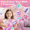 thumbnail image 5 of JUGAAD LIFE Toy Electric Guitar for Girls Boys, Kids Guitar with Music & Colorful Light, Musical Instrument Toys for Toddlers  2 3 4 5 6 years Old - Pink, 5 of 5
