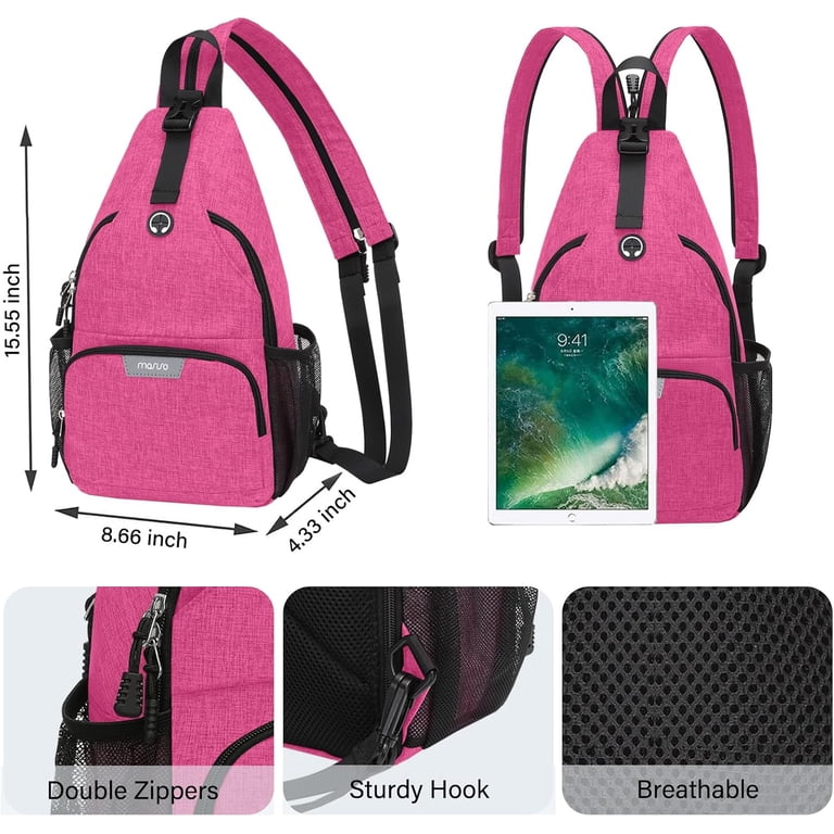 MOSISO Sling Backpack Travel Hiking Daypack, Crossbody  display picture 2