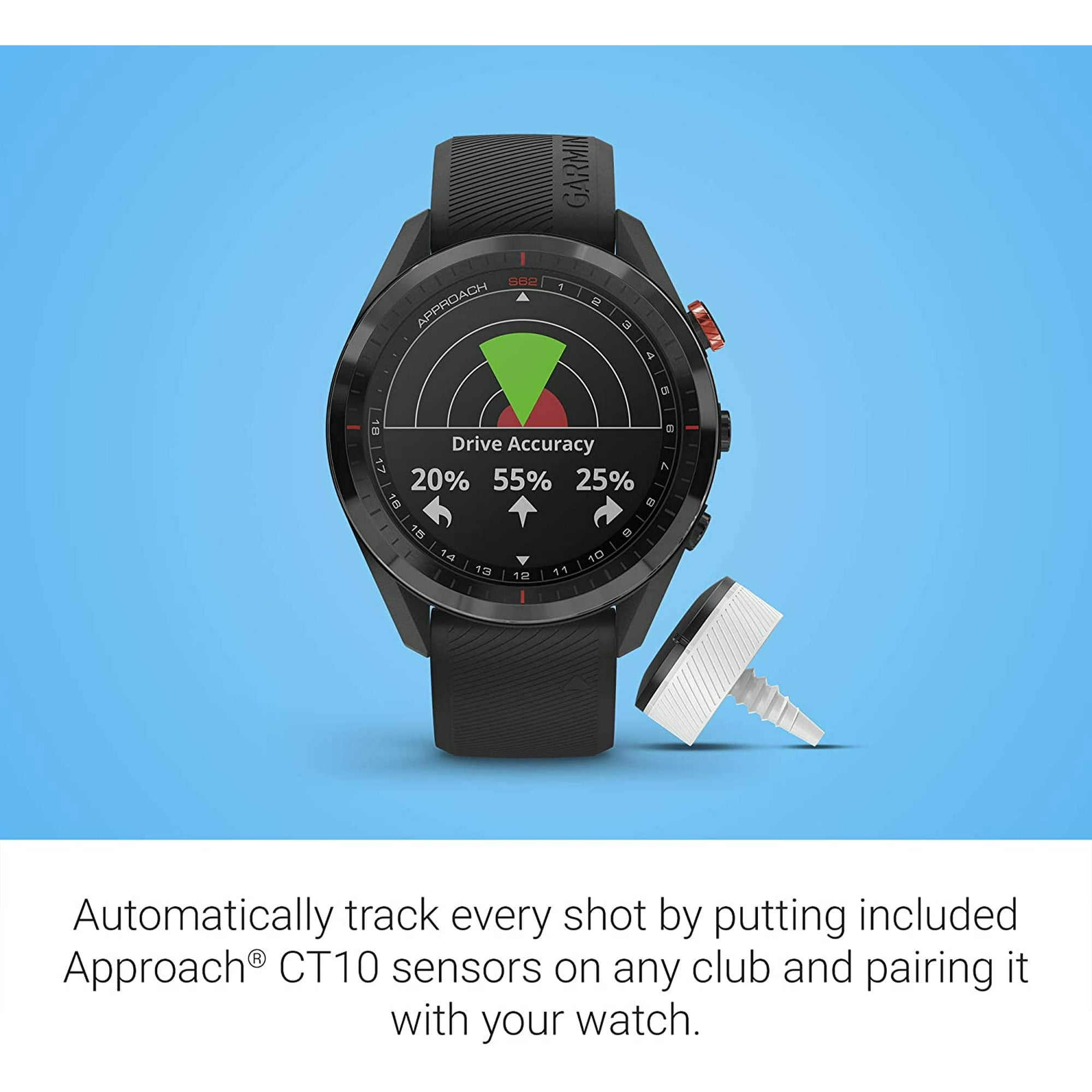 Garmin Approach S62 Bundle includes S62 golf watch Black,Approach ...