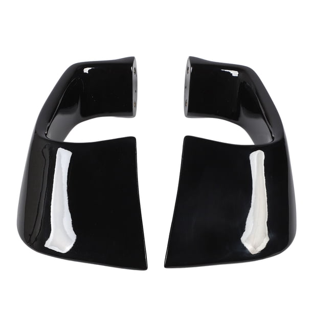 1 Par De Spoilers De Carga Aerodinámica De La Motocicleta Negra Brillante, Carenado De Ala Fija, Paneles Laterales Del Kit Para YZF R1 R6, Diseño Aerodinámico Con Efecto Lapa,