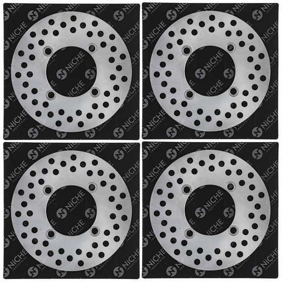 Niche Front Rear Brake Rotor Set for Honda Big Red 700 Pioneer 500 UTV 4 Pack 519-CRT2497R