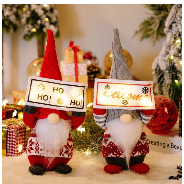 SCZ Navidad Peluches Felpa Gnomo Muñeca Adorno Muñeca Sin Rostro Muñeca Enana Decoración
