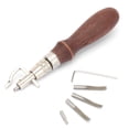thumbnail image 3 of 7 In 1 Comfortable Edge Beveller, Durable Leather Creaser, For Leather Craft Replace, 3 of 8