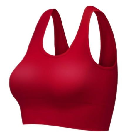 

Himiway Nursing Bras Women S Light Support Seamless Sport Bra Wireless Yoga Bralette Shaping Top Workout Sets for Women Workout Tops for Women Red Xl