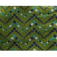 thumbnail image 4 of oneOone Georgette Viscose Forest Green Fabric Chevron Geometric Craft Projects Decor Fabric Printed By The Yard 42 Inch Wide, 4 of 4