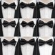 thumbnail image 1 of 9 Men's Bow Tie Business Dress Black White Banquet Bridegroom Wedding (random style), 1 of 5
