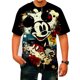 thumbnail image 3 of Camiseta con estampado de Mickey Mouse de Disney para hombre, ropa informal de moda urbana de verano para hombre, holgada, cuello redondo, secado rápido, manga corta, ropa para niños, 3 of 5