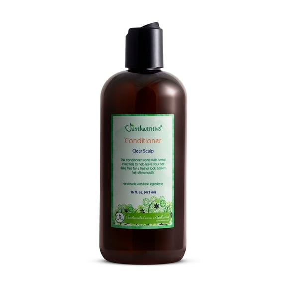Just Nutritive Dandruff Relief Conditioner, Moisturize Dry Damaged Hair & Scalp, Foraha Oil, 16oz
