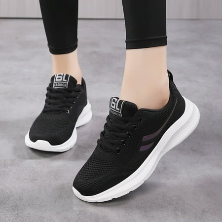 Daznico Women Sneakers Fashionable Colored Thick Sole Mesh Breathable Comfortable Non Lace Up Casual Shoes Womens Sneakers Size 7.5