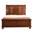 thumbnail image 5 of taoruifang Charming Full Bed In Rich Cherry Finish 58"H x 57"W x 92"D Classic Wooden Frame & Sturdy Mattress Support, 5 of 7