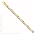 thumbnail image 2 of Solid 14K Two-tone 7.25mm Polished Fancy Link Bracelet, 2 of 2