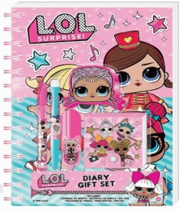 LOL SURPRISE lockable mettallic diary notebook for kids girls gift L.O.L. 
