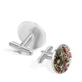 thumbnail image 3 of Mushrooms Stylish Shirt Cufflinks Set Made of Stainless Steel for Formal Attire, Weddings, and Events, 3 of 6