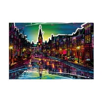 Canvas Wall Art - Ray Heere 'Colorful Cityview Of Dutch City Of Alkmaar' Wall Art for Living Room, Bedroom, or Office Décor by Trademark Fine Art - 24 x 16 Inches