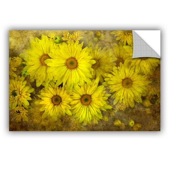 ArtWall Antonio Raggio 'Bright Sunflowers' Art Appealz Removable Wall Art