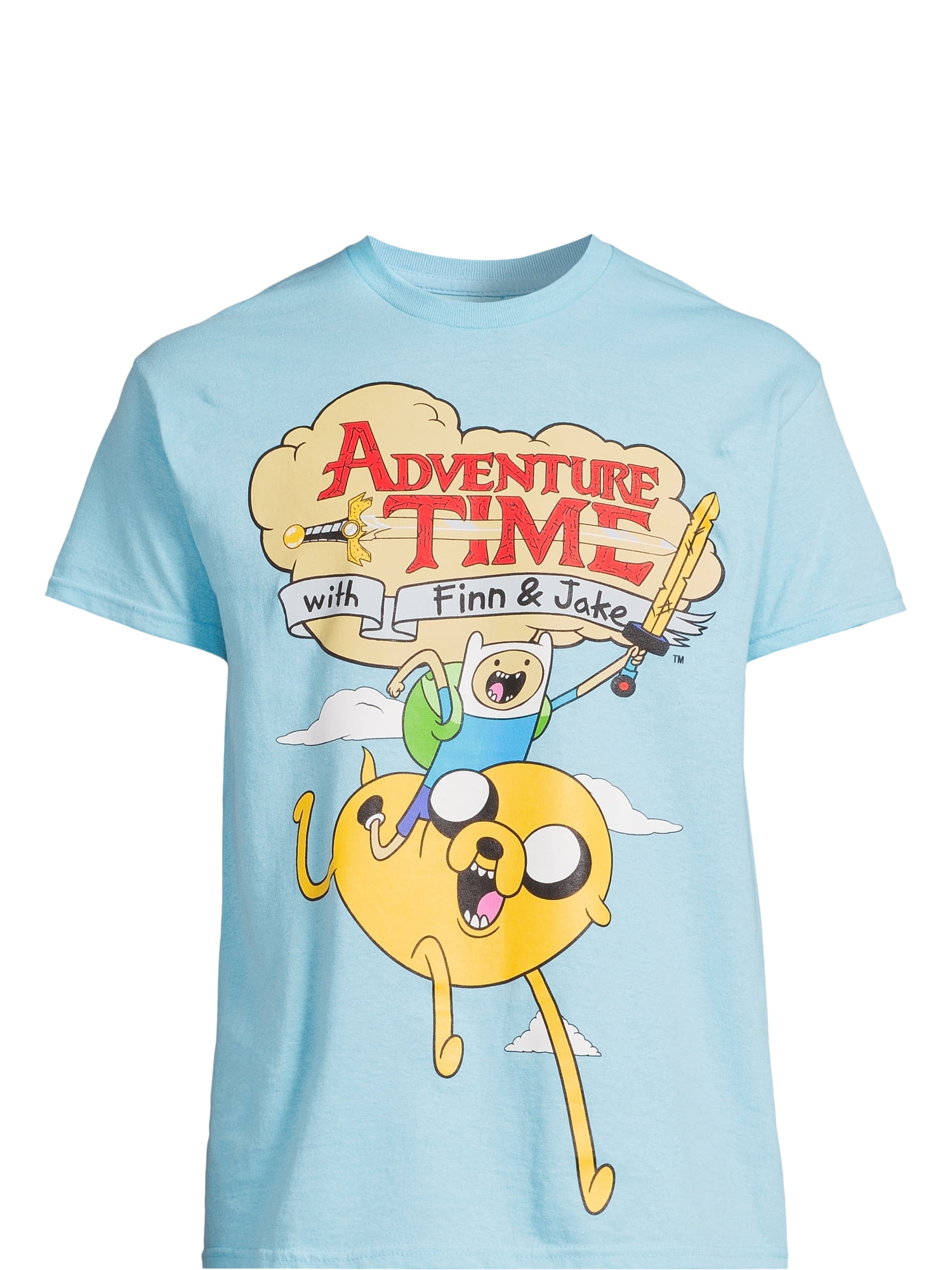 Adventure Time Men's Frolic Cotton Graphic Tee with Short Sleeves