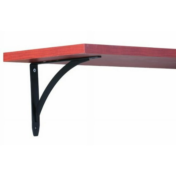 Knape & Vogt John Sterling Elegante Style Decorative Shelf Bracket, 7-inch, Black, RP-0053-7BK