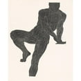 thumbnail image 3 of Reijer Stolk 12x14 Black Modern Framed Museum Art Print Titled - Anatomical Study of the Breast, Abdominal and Leg Muscles of a Man in Silhouette (1906), 3 of 5