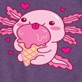 thumbnail image 3 of Instant Message - Axolotl Loves Ice Cream - Toddler & Youth Girls Short Sleeve Graphic T-Shirt, 3 of 6