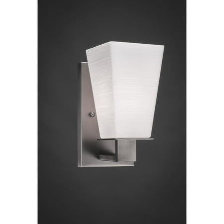 - Apollo Toltec Graphite Steel/Glass 1-light Wall Sconce