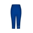 thumbnail image 4 of MSJUHEG legging capris Legging Capris for Women Womens Leggings Yoga Leggings for Women Running Workout Leggings Daily Wear Yoga Workout Capri Pants for Women Capri Leggings Blue XL, 4 of 4