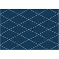 thumbnail image 1 of Great American Distributors IOT.07.NYCR.7R 7 ft. Impressions Drew Transitional Rug, Navy & Cream, 1 of 2
