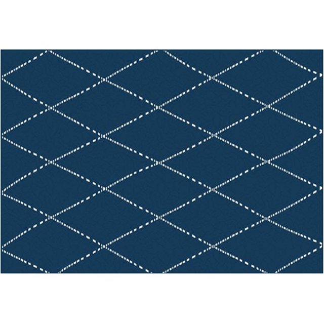 Great American Distributors IOT.07.NYCR.7R 7 ft. Impressions Drew Transitional Rug, Navy & Cream