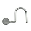 Teamson Home Bathroom Shower Curtain Ball Hook Chrome Silver HK40001