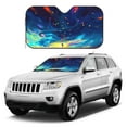 thumbnail image 2 of Car Windshield Sunshade, Colorful Balloons Pattern Sunshade Blocks Heat and Sun's UV rays,Small, 2 of 8